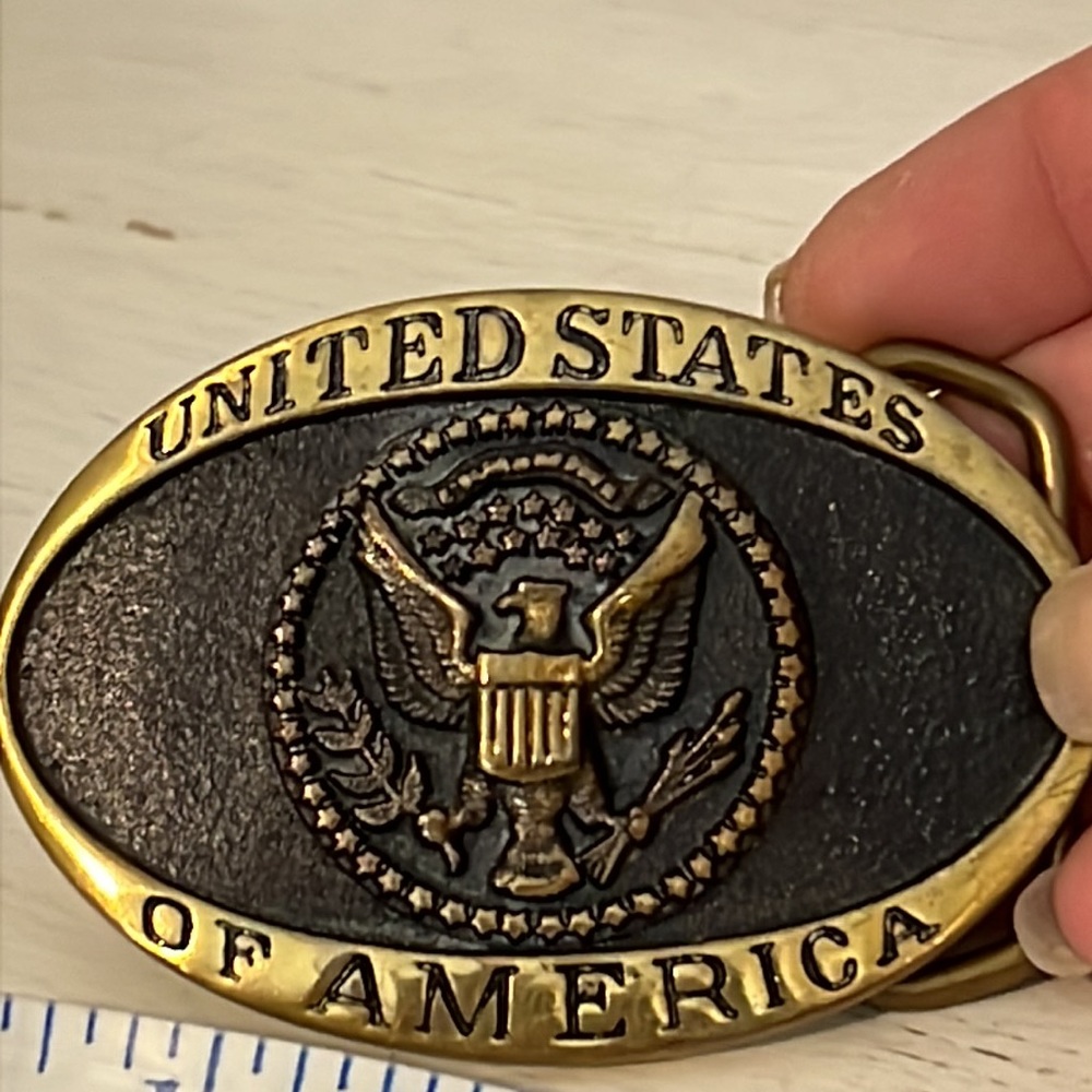 Heritage Mint Solid Brass Buckle United States Of… - image 2